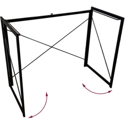 House of Home Black Multifunction Folding Desk - thumbnail 3
