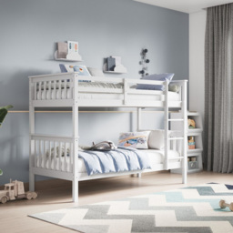 Flair Zoom White Small Single Bunk Bed - thumbnail 2
