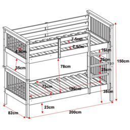 Flair Zoom White Small Single Bunk Bed - thumbnail 3