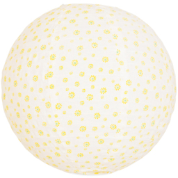 ValueLights Annie Natural Fabric Ditsy Floral Globe Ball Lamp Shade