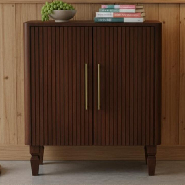 Artisan Furniture Cavallo Brown 2 Door Solid Wood Cabinet - image 1