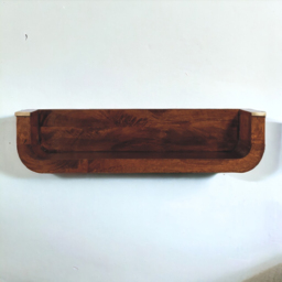 Artisan Furniture Indira Chestnut Single Shelf Solid Wood Floating Console Table