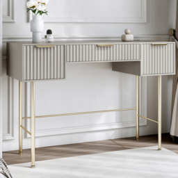 CARME Home Lara Mocha 3 Drawer Dressing Table