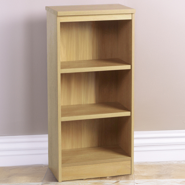 R White Cabinets 3 Shelf Mid Height Classic Oak Bookcase - image 1