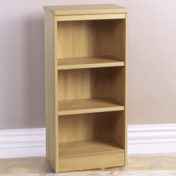R White Cabinets 3 Shelf Mid Height Classic Oak Bookcase - thumbnail 1