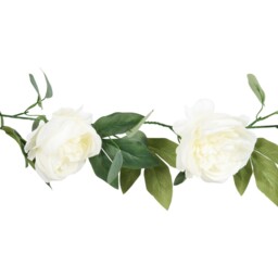 Artificial Big Rose Garland Ivory - thumbnail 3