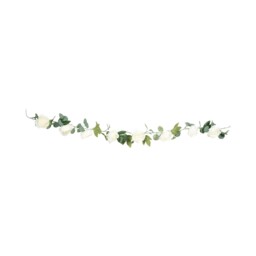 Artificial Big Rose Garland Ivory - thumbnail 1