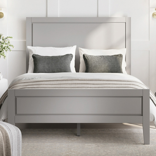 Bay Double Cement Grey Bed Frame - image 1