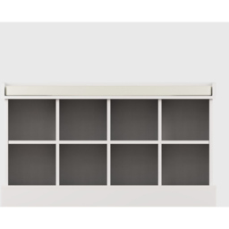 GFW Kempton 2 Tier White Shoe Bench - thumbnail 3