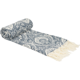 Nadia Printed Throw Blue - thumbnail 3