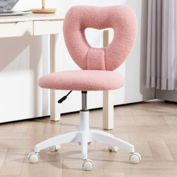 Portland Pink Armless Heart Office Chair