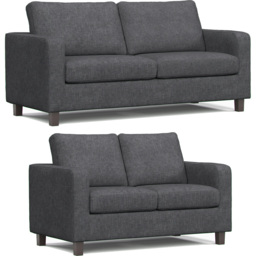 York Grey Turin 5 Seater Sofa Suite - thumbnail 2