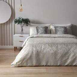 Paoletti King Size Oyster Marble Jacquard Duvet Set - thumbnail 4