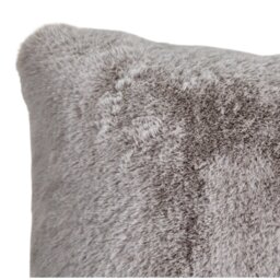 Grey Large Rabbit Faux Fur Cushion 55 x 55cm - thumbnail 4