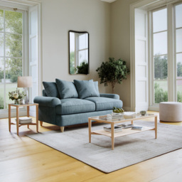 Clara Faro 9 Blue 2 Seater Medium Agmamito Sofa - thumbnail 3