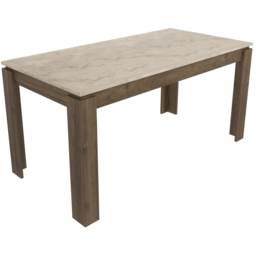 Decorotika Manhattan 6 Seater Walnut Traverter Dining Table - thumbnail 2