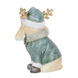 Reindeer Dog Ornament - Green - thumbnail 2