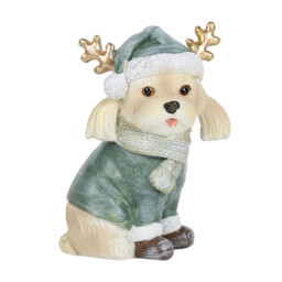 Reindeer Dog Ornament - Green - thumbnail 1