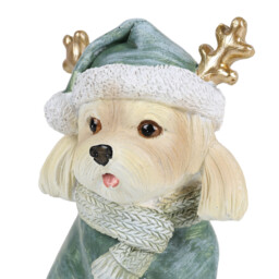 Reindeer Dog Ornament - Green - thumbnail 3