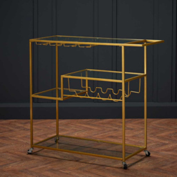 Porter Gold Effect Drinks Trolley - thumbnail 3