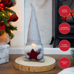 The Christmas Workshop Gonk Decoration Grey 45cm - thumbnail 4