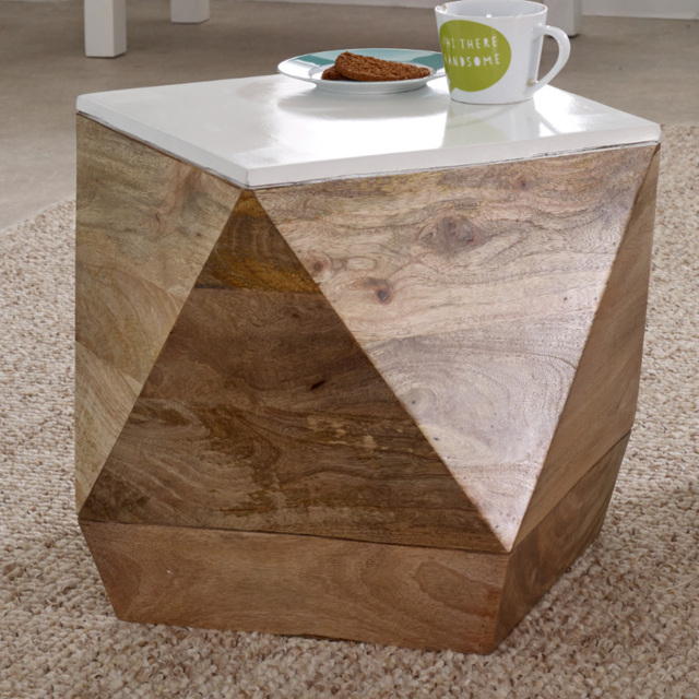 Brooklyn Alfie Solid Mango Wood Side Table - image 1