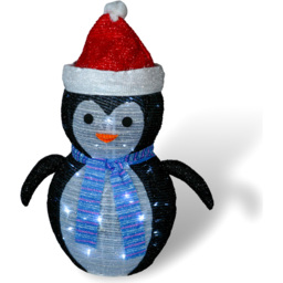 Xmas Haus Battery Operated 45 LED Collapsible Penguin Decoration 70cm - thumbnail 3