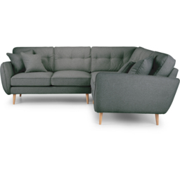 Opry Faro 4 Seater Button Back Slate Left Hand Corner Sofa - thumbnail 3