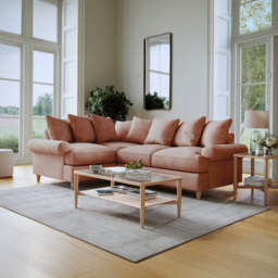 Clara Faro 11 Pink 3 Seater Right Hand Corner Agmamito Sofa - thumbnail 3