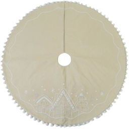 Neutral House Scene LED Tree Skirt 120cm