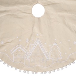 Neutral House Scene LED Tree Skirt 120cm - thumbnail 3