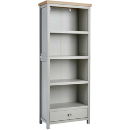 Home Storage Avon 4 Shelf Single Drawer Grey Bookcase - thumbnail 2