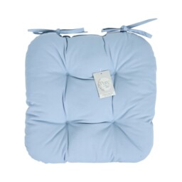 Blue 4 Button Seat Pad Blue - thumbnail 1