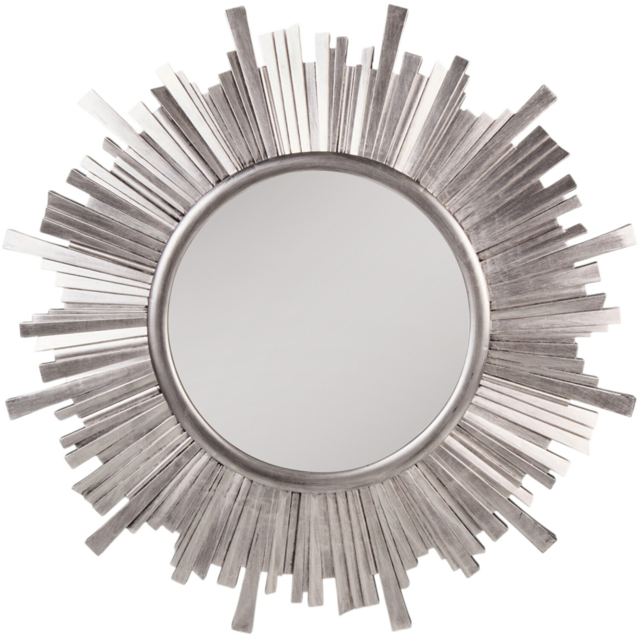 Starburst Metallic Stepped Edge Mirror Silver - image 1