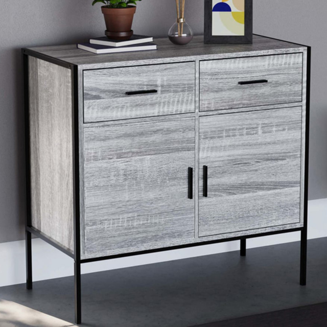 VIDA DESIGNS Brooklyn 2 Door 2 Drawer Grey Sideboard - image 1