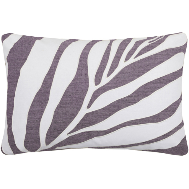 Voyage Maison Additions Bamboo Lavender Embroidered Feather Filled Cushion 40 x 60cm - image 1
