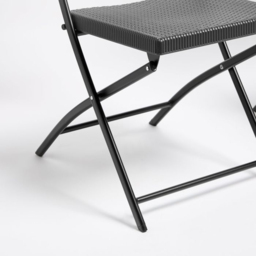 VonHaus Faux Rattan Folding Chair 2 Pack - thumbnail 3