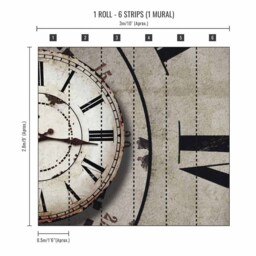 Superfresco Easy Timekeeper Vintage Wall Mural - thumbnail 3