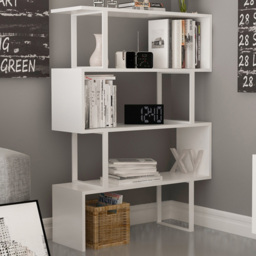 Decorotika Adriana White 2 Shelf Display Shelf
