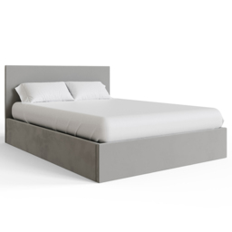 GFW Charcoal Grey Small Double Velvet End Lift Ottoman Bed - thumbnail 3
