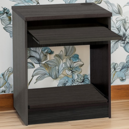 R White Cabinets Black Printer Desk Stand