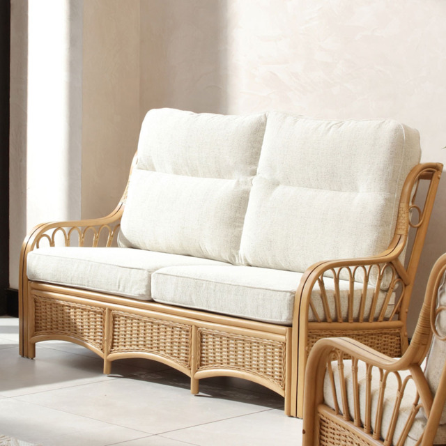 Desser Furniture Vale 3 Seater Athena Plain Light Oak Sofa - image 1