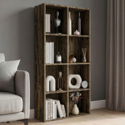 Vida Designs Dark Wood 8 Shelf Cube Storage Unit