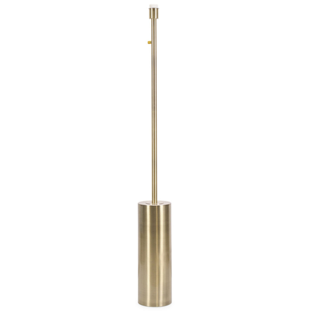 ValueLights Lexy Antique Brass Dimmable Floor Lamp Base - image 1