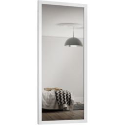 Spacepro Shaker Single Panel White Frame Mirror Sliding Door 2220 x 762mm