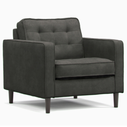 Eden Graphite Chenille 4 Seater Sofa Suite - thumbnail 4