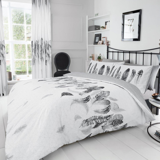 Smart Living White Double Feathers Duvet Set - image 1