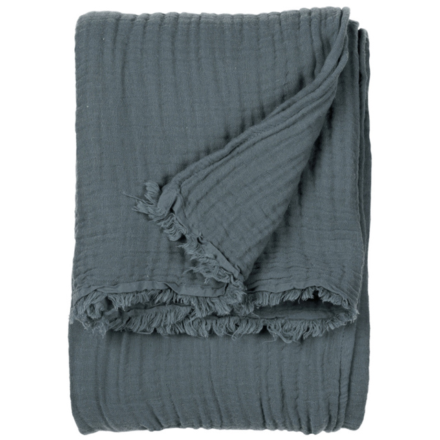 Yard Lark Dusk Muslin Cotton Throw 130 x 180cm - image 1