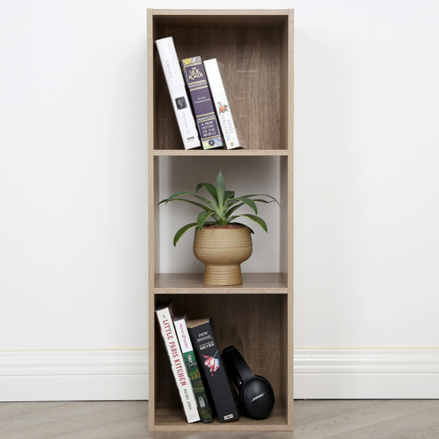 Jane 3 Shelf Oak Cube Storage Unit - image 1