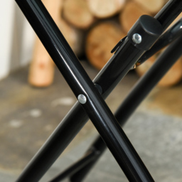 Outsunny Black Round Foldable Garden Table - thumbnail 4
